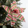 22” x 12" Patterned Poinsettia Stem