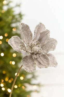20" x 8.5” Platinum Magnolia Stem