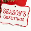 10" x 7" Season's Greetings Metal Sign