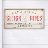 24" x 48" Sleigh Rides Metal Wall Decor