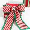 11” x 9” Stripe Bow Ornament