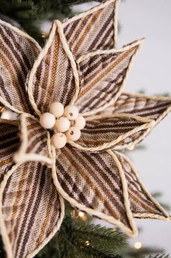 22” x 13" Stripe Poinsettia Stem