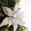 22” x 14.5" Taupe Sugar Poinsettia Stem