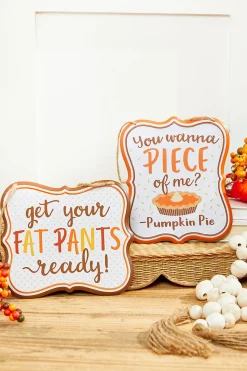 7" x 6" Tin Thanksgiving Sign