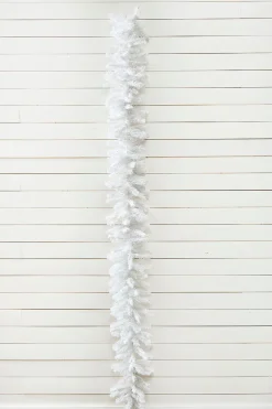 9' x 12" White Crystal Spruce Garland