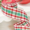 2.5" x 10 Yard Christmas Plaid Ribbon