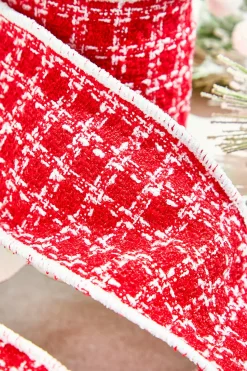 4" x 5 Yard Cozy Christmas Knit Ribbon