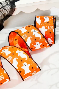 2.5" x 10 Yard Ghosts/Boo Ribbon
