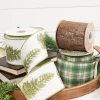 4" x 10 Yard Hunter Green Plaid Ribbon