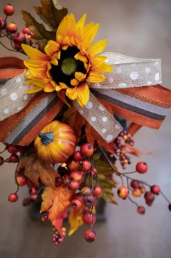 1.5” X 10 Yard Jute Polka-Dot Ribbon