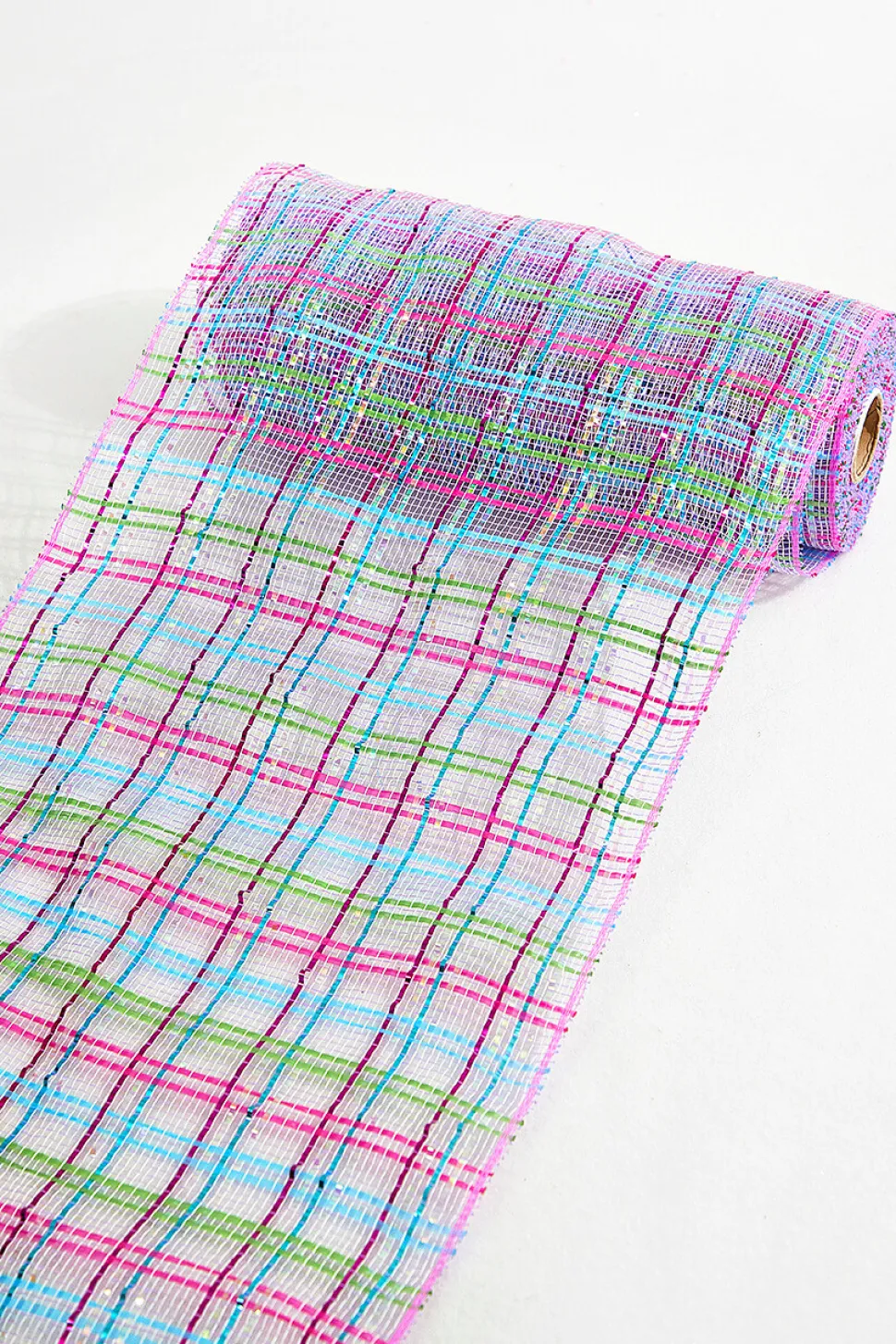 10" x 10 Yard Lavender/ Pink/Turquoise Deco Poly Mesh