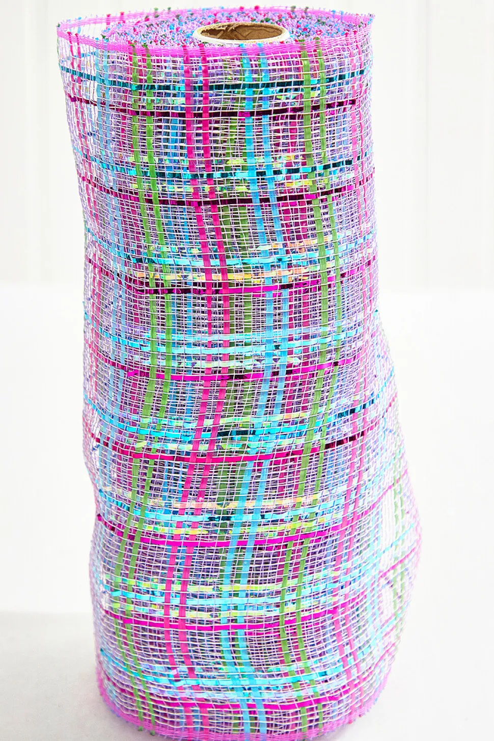 10" x 10 Yard Lavender/ Pink/Turquoise Deco Poly Mesh