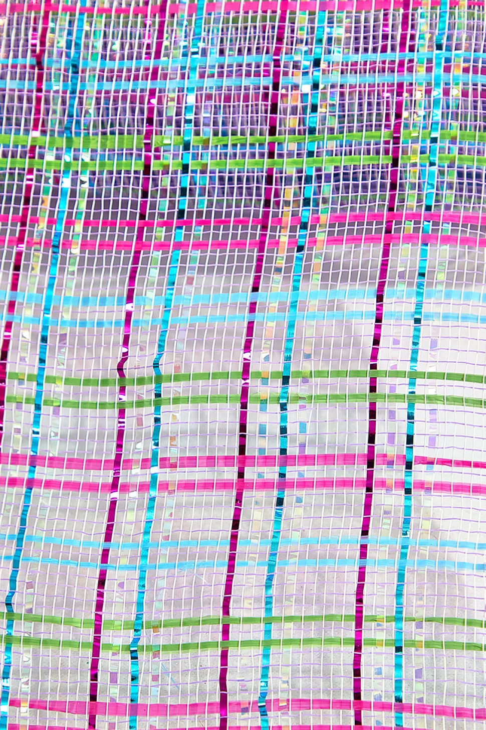 10" x 10 Yard Lavender/ Pink/Turquoise Deco Poly Mesh