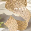 2.5" x 10 Yard Platinum Wired Ribbon
