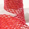 4" x 10 Yard Red Mesh Wired Ribbon