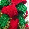 5" x 3 Yard Red Velvet Braided Ribbon