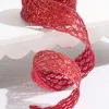 2.5" x 10 Yard Red Wired Ribbon
