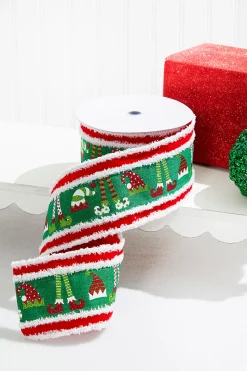 4" x 10 Yards Elf Hats/Legs Ribbon
