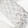2.5" x 10 Yard Silver Wired Ribbon