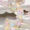 2.5" x 10 Yards Light Canvas Rabbit Eggs Ribbon
