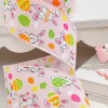 2.5" x 10 Yards Pink Bunny Eggs Ribbon