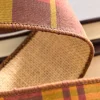2.5" x 5 Yards Plaid Fall Ribbon