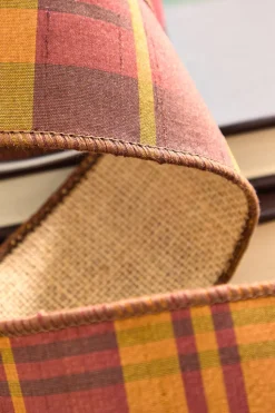 2.5" x 5 Yards Plaid Fall Ribbon