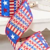 2.5" x 10 Yards Star Stripe Ribbon- Dark Canvas