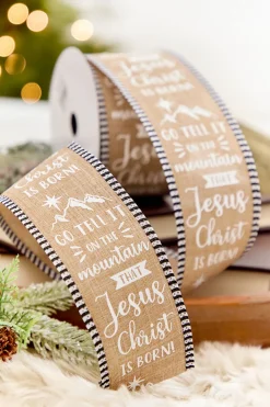 2.5" x 10 Yard Tell It On The Mountain Ribbon