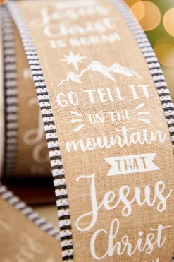 2.5" x 10 Yard Tell It On The Mountain Ribbon