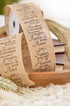 2.5" x 10 Yard The Lord's Prayer Ribbon